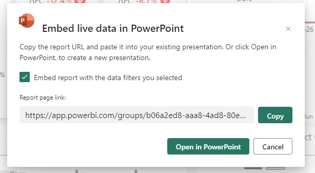 power bi to presentation