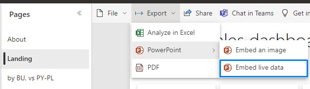 power bi to presentation