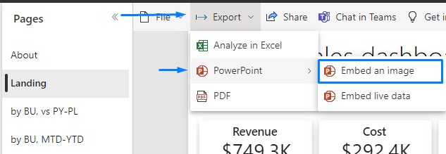 power bi to presentation